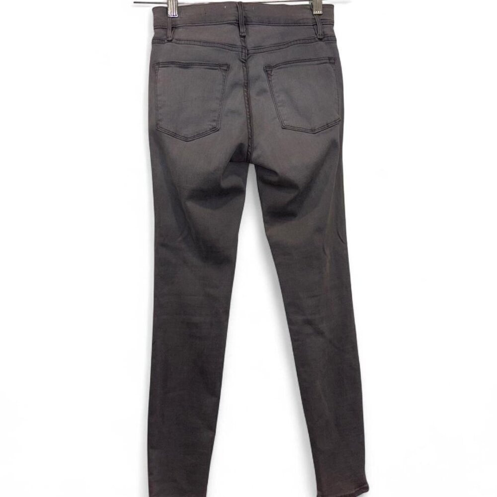 FRAME Le High Skinny Jeans Light Grey High Rise Size 25 - Picture 2 of 4